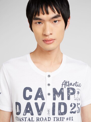 CAMP DAVID Majica | bela barva
