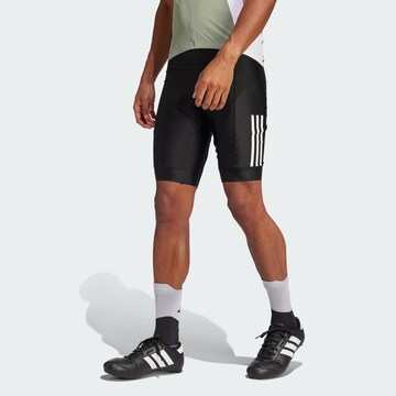 ADIDAS PERFORMANCE Slimfit Sportbroek 'Essentials' in Zwart: voorkant