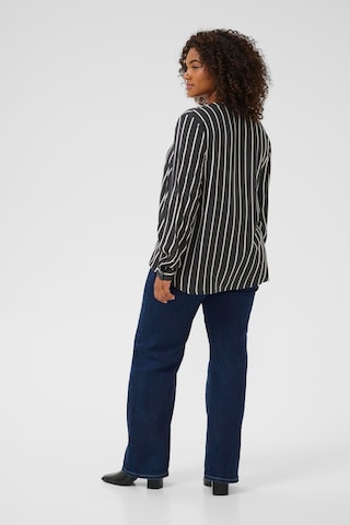 KAFFE CURVE Blus 'KCSida' i svart