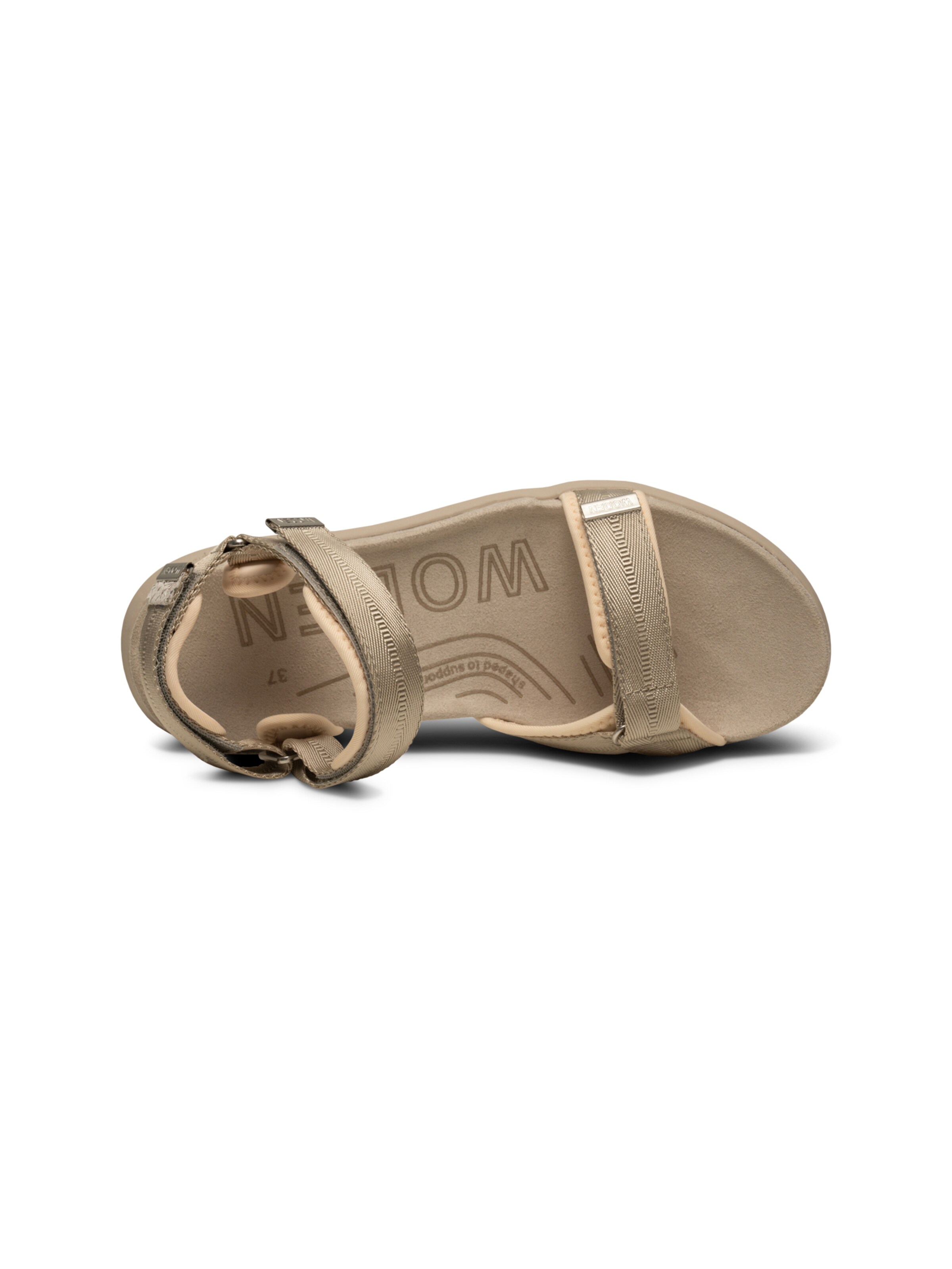 WODEN Sandaal 'Line Lite' in Beige