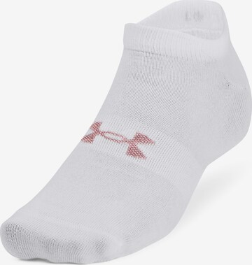 UNDER ARMOUR Athletic Socks in White: front