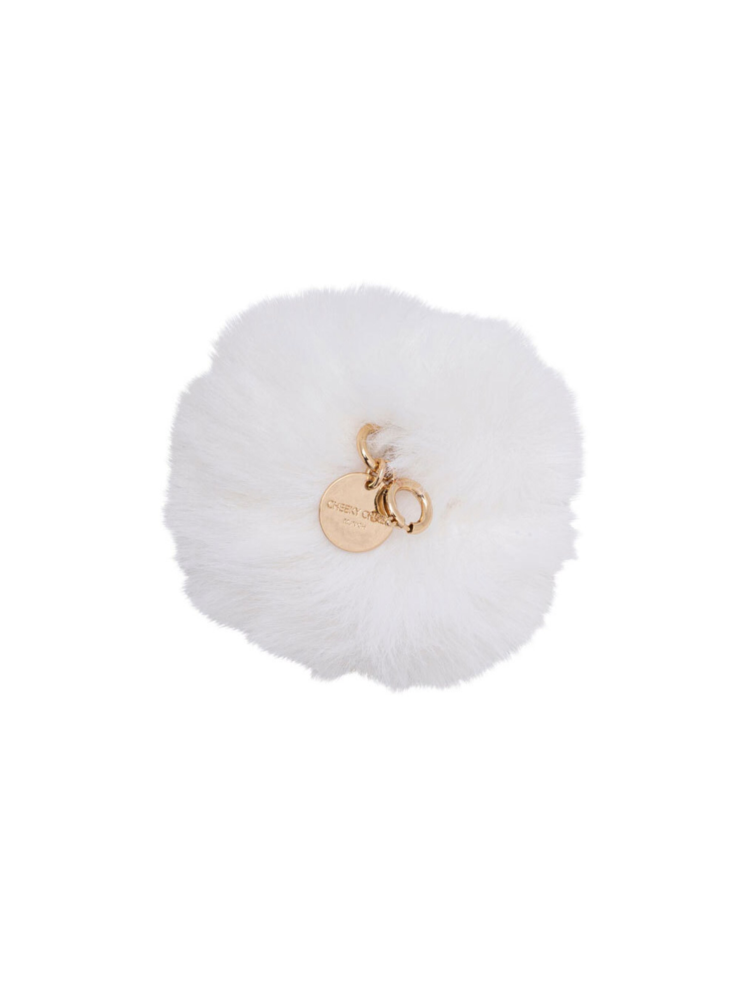 Accessoires pour chaussures 'Pom' Cheeky Chain Munich en blanc : devant