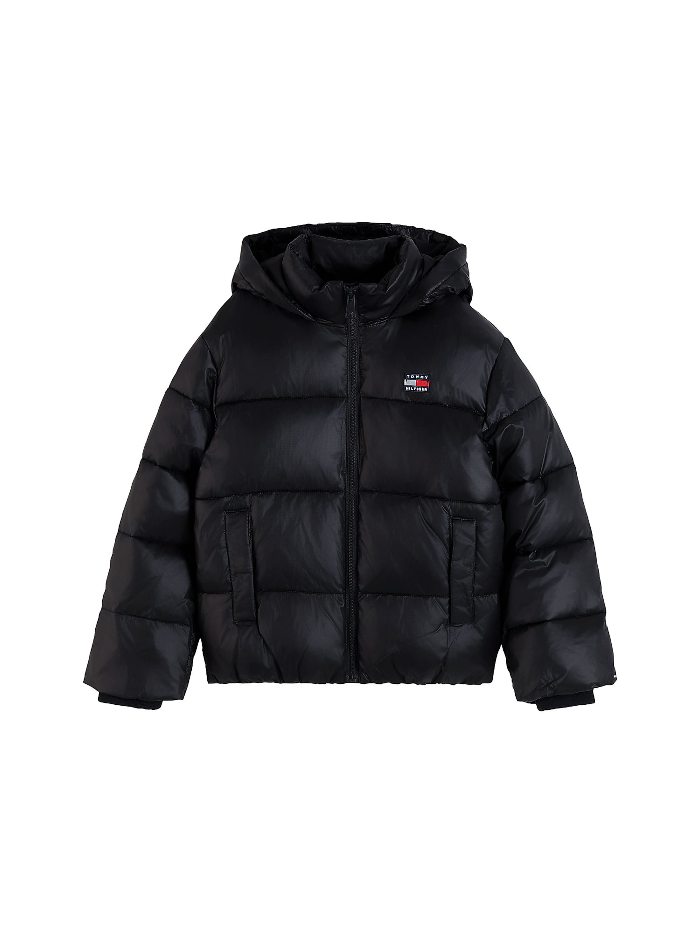 TOMMY HILFIGER Winter jacket 'Heritage' in Black: front