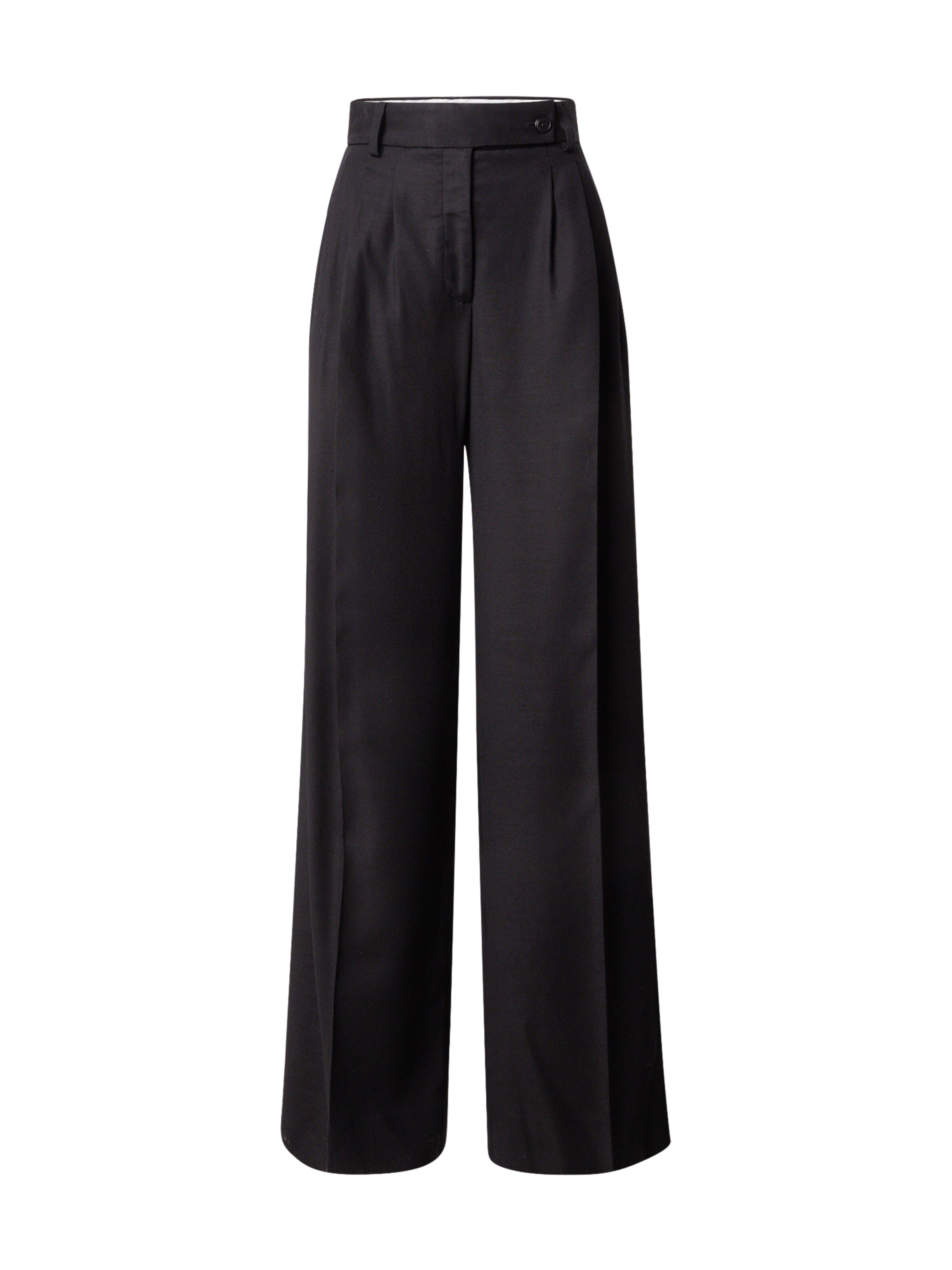 ARMEDANGELS Široký strih Plisované nohavice 'KAAYUA' - Čierna: predná strana