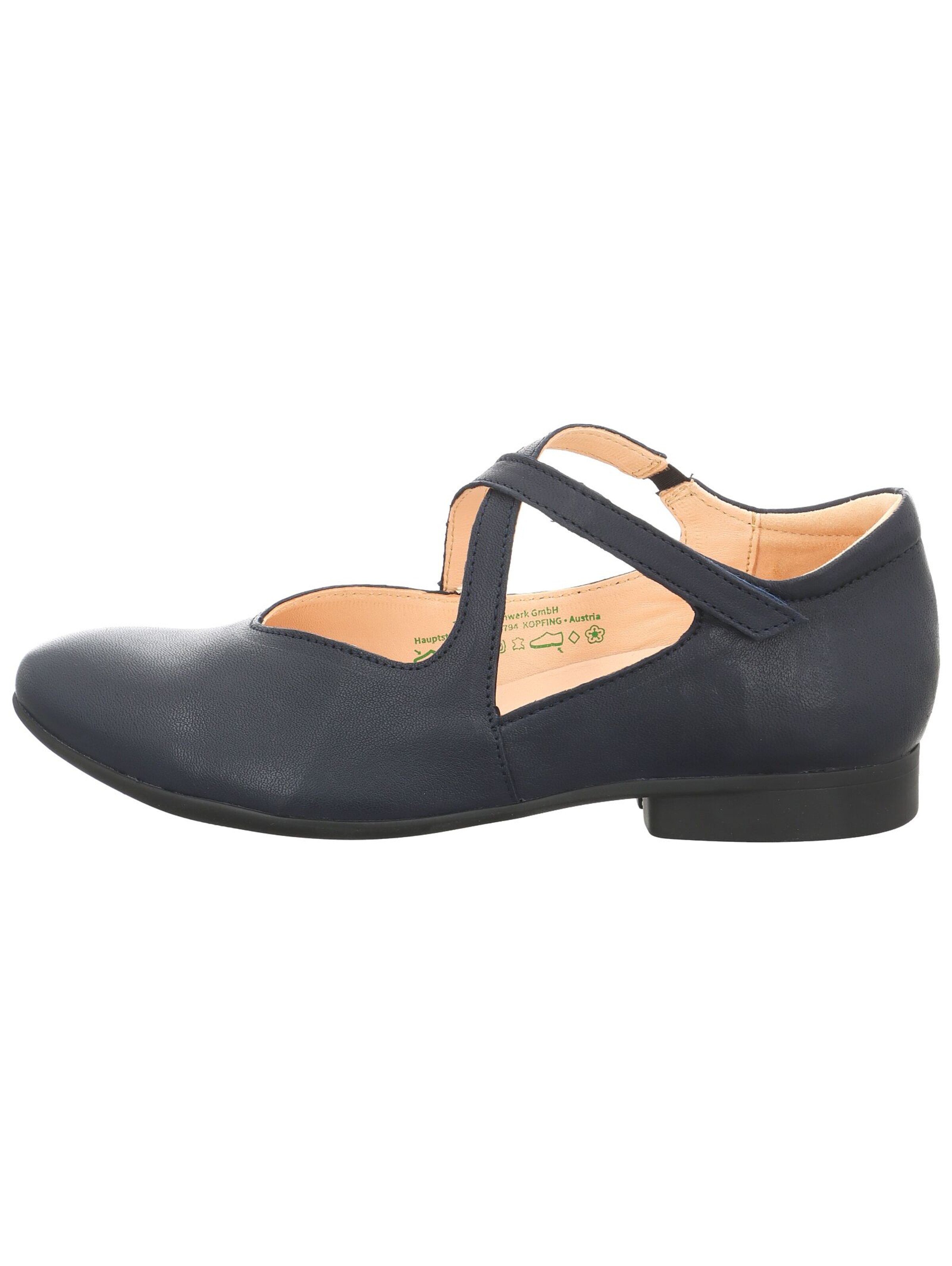 THINK! Ballet Flats with Strap 'Guad2' in Blue