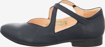 THINK! Ballet Flats with Strap in Blue