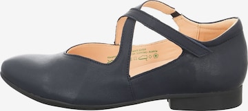 THINK! Ballet Flats with Strap in Blue