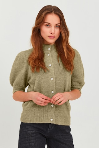 PULZ Jeans Knit Cardigan 'PZASTRID' in Green: front