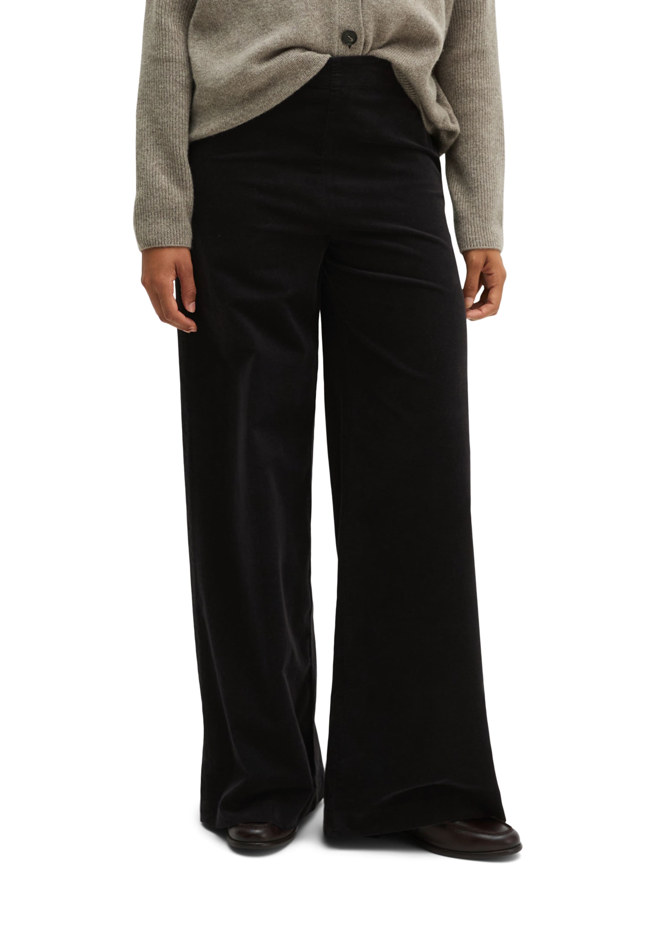 Marc O'Polo Loosefit Hose' Margo' in Schwarz: Vorderseite