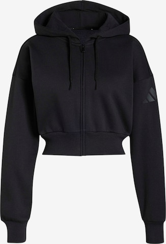 ADIDAS SPORTSWEAR Urheilullinen collegetakki värissä musta: etupuoli