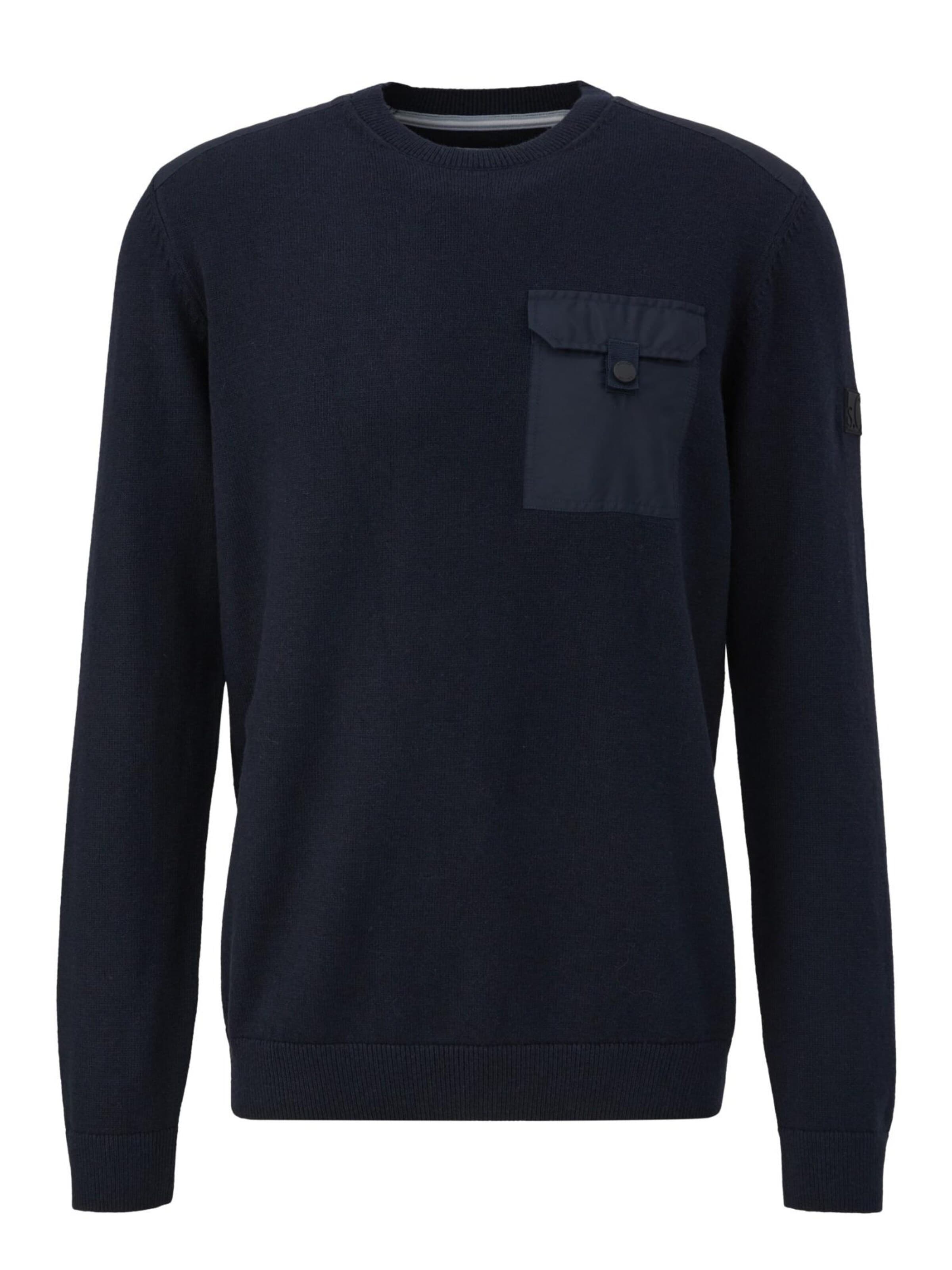 s.Oliver Pull-over en L en marine, Vue avec produit