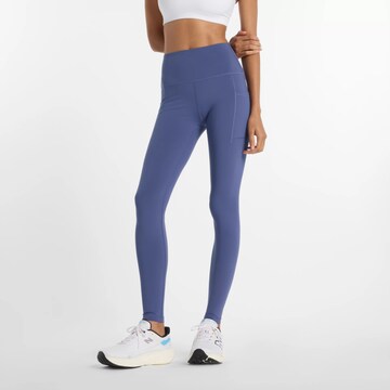 new balance Skinny Sportbroek in Blauw: voorkant