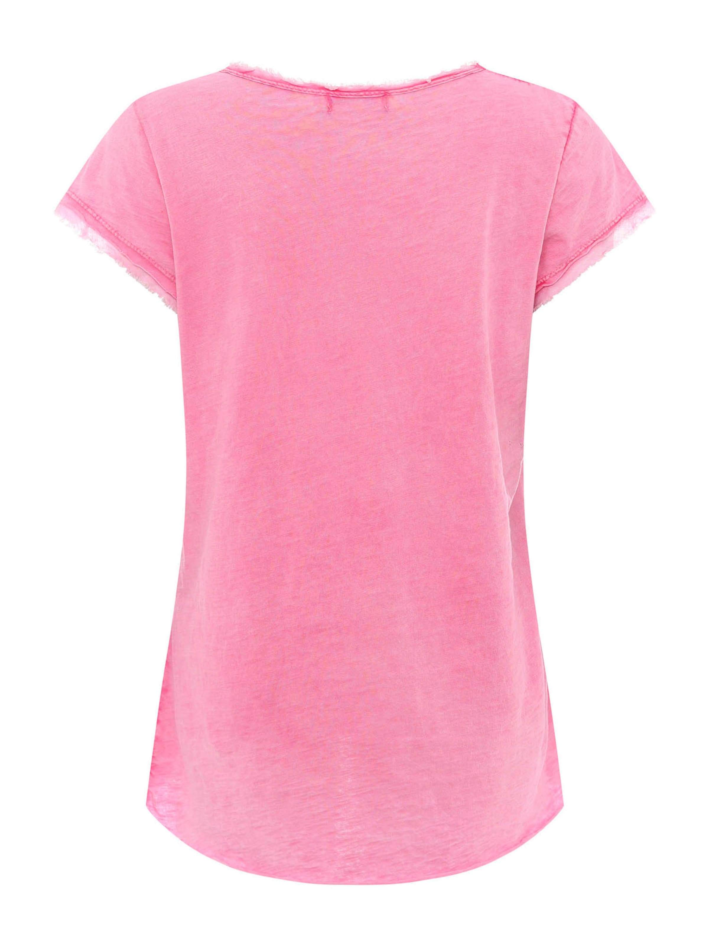 rožinė Zwillingsherz Marškinėliai 'Positive Mind'