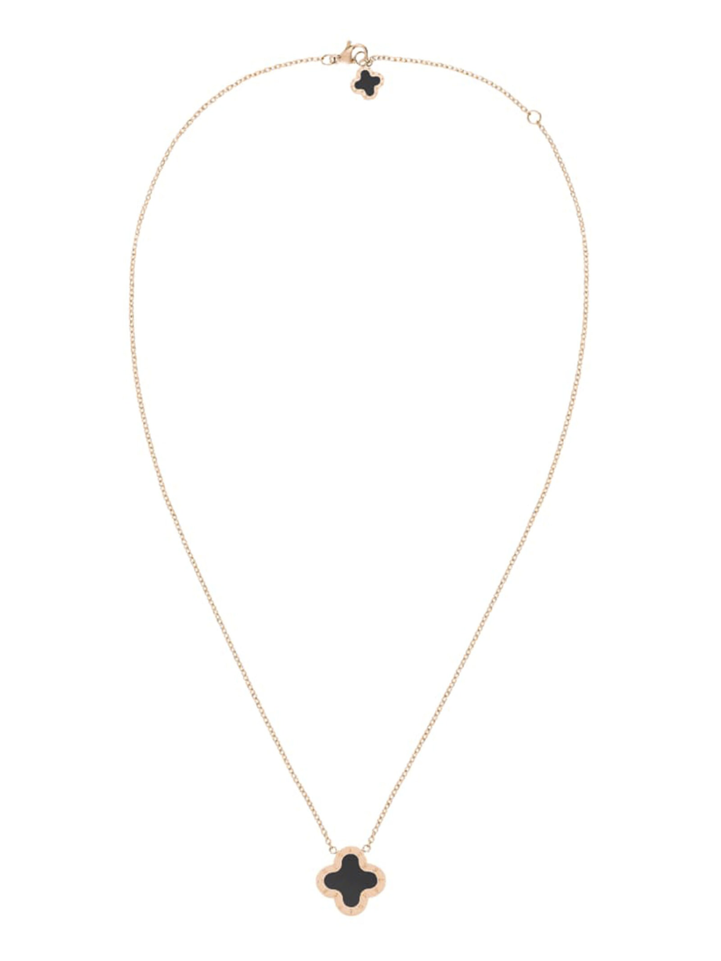Lenoites Necklace in Gold: front