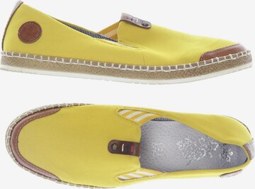 Rieker Flats & Loafers in 39 in Yellow: front