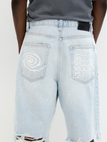 Pull&Bear Baggy Shorts in Blau
