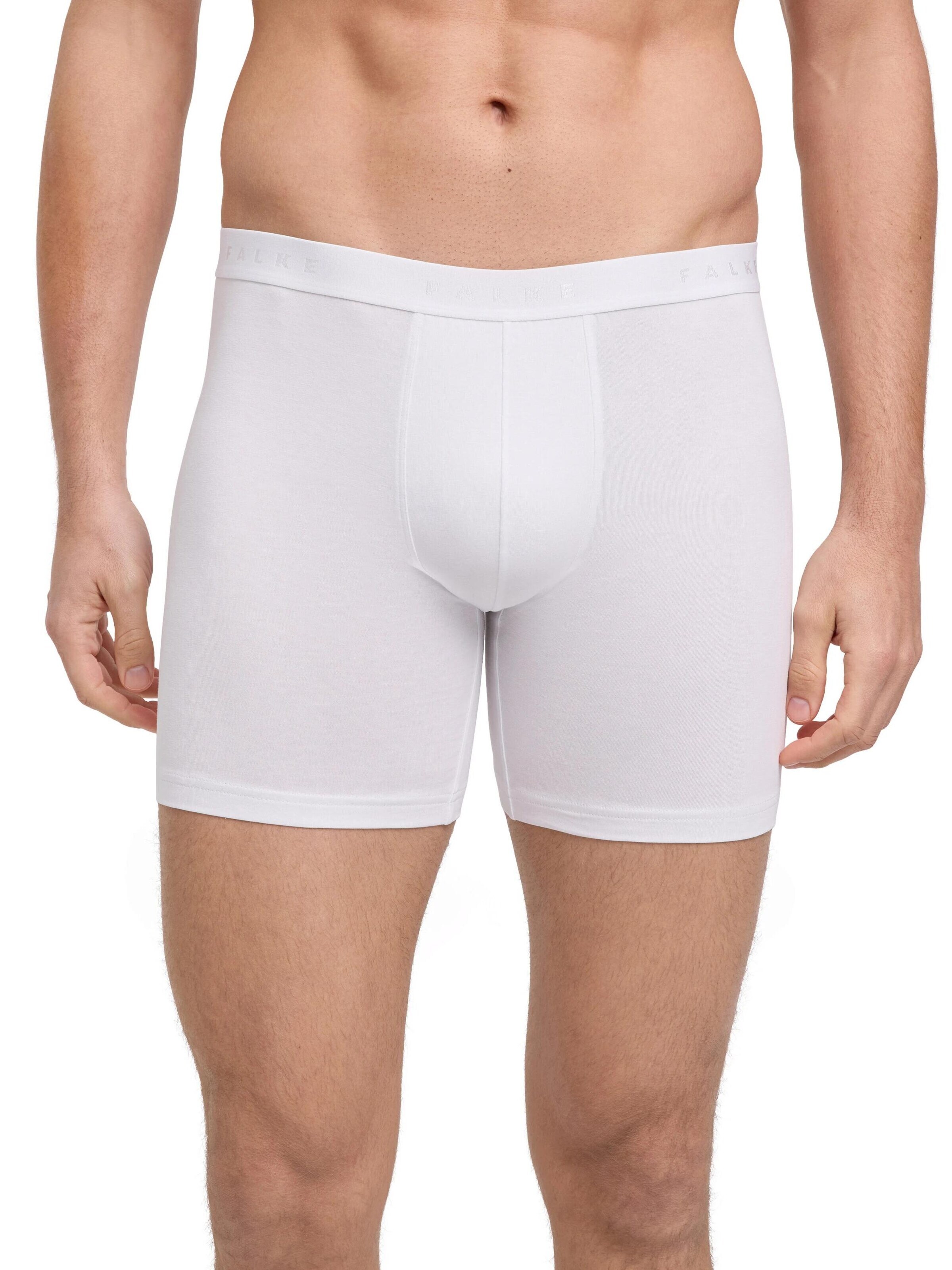 FALKE Boxer shorts '2-Pack Long Leg' in White