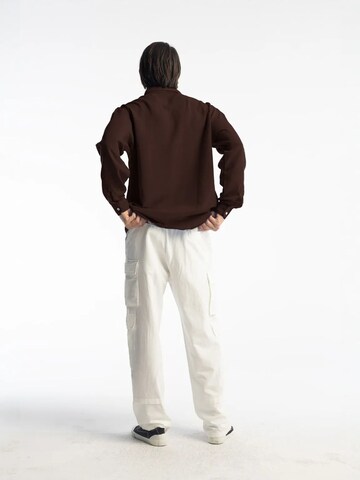 Giesto Regular fit Button Up Shirt in Brown