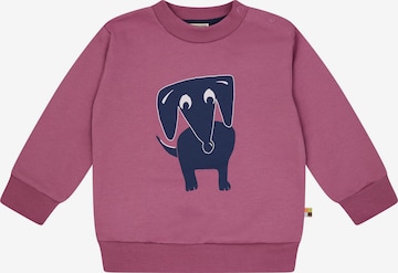 loud + proud Pullover 'Dackel' in Lila: Vorderseite
