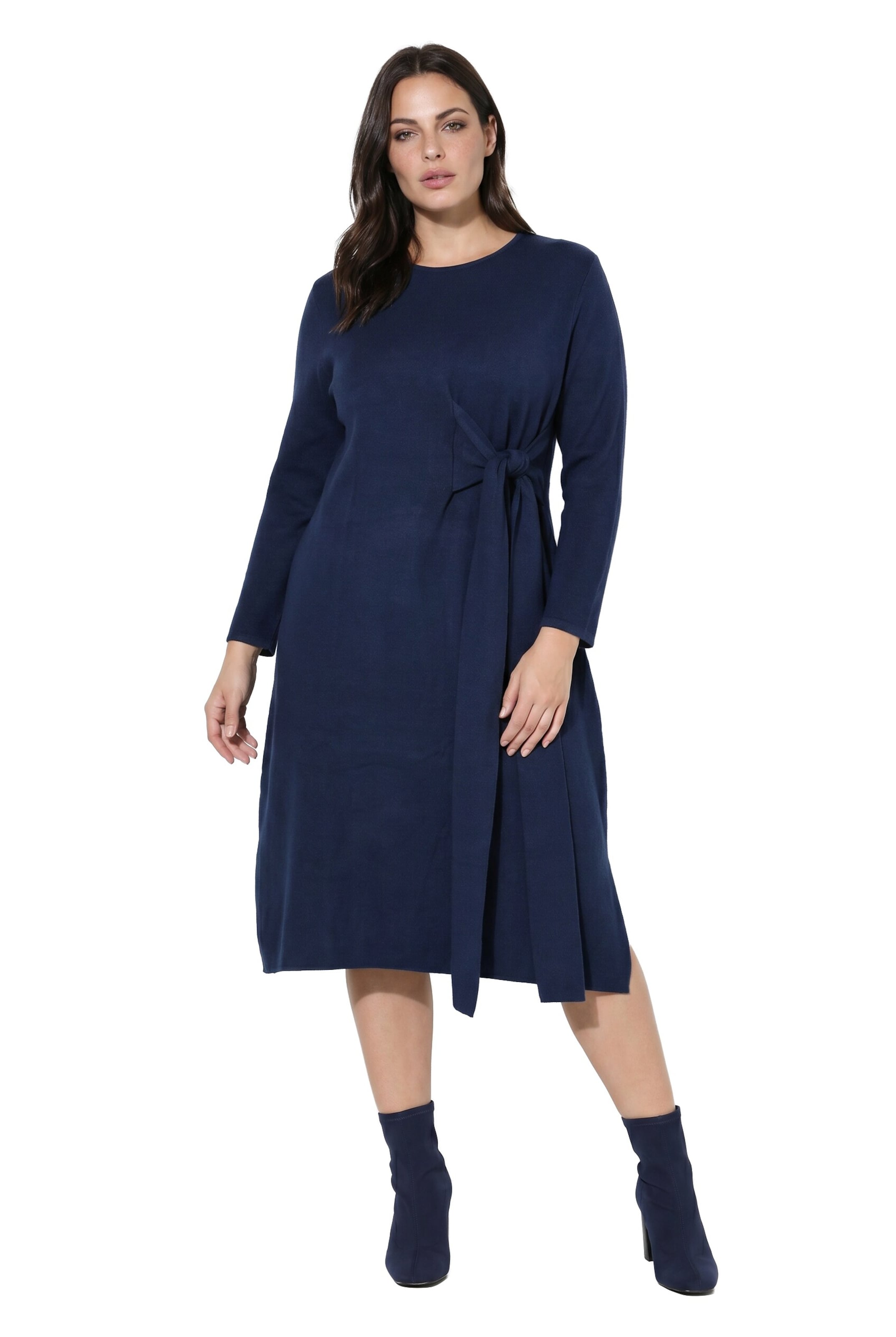 Ulla Popken Knit dress in Blue: front