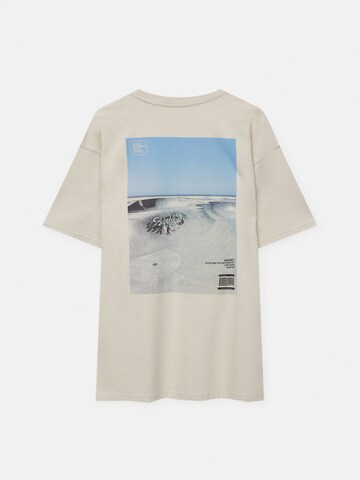 Pull&Bear Tričko – béžová