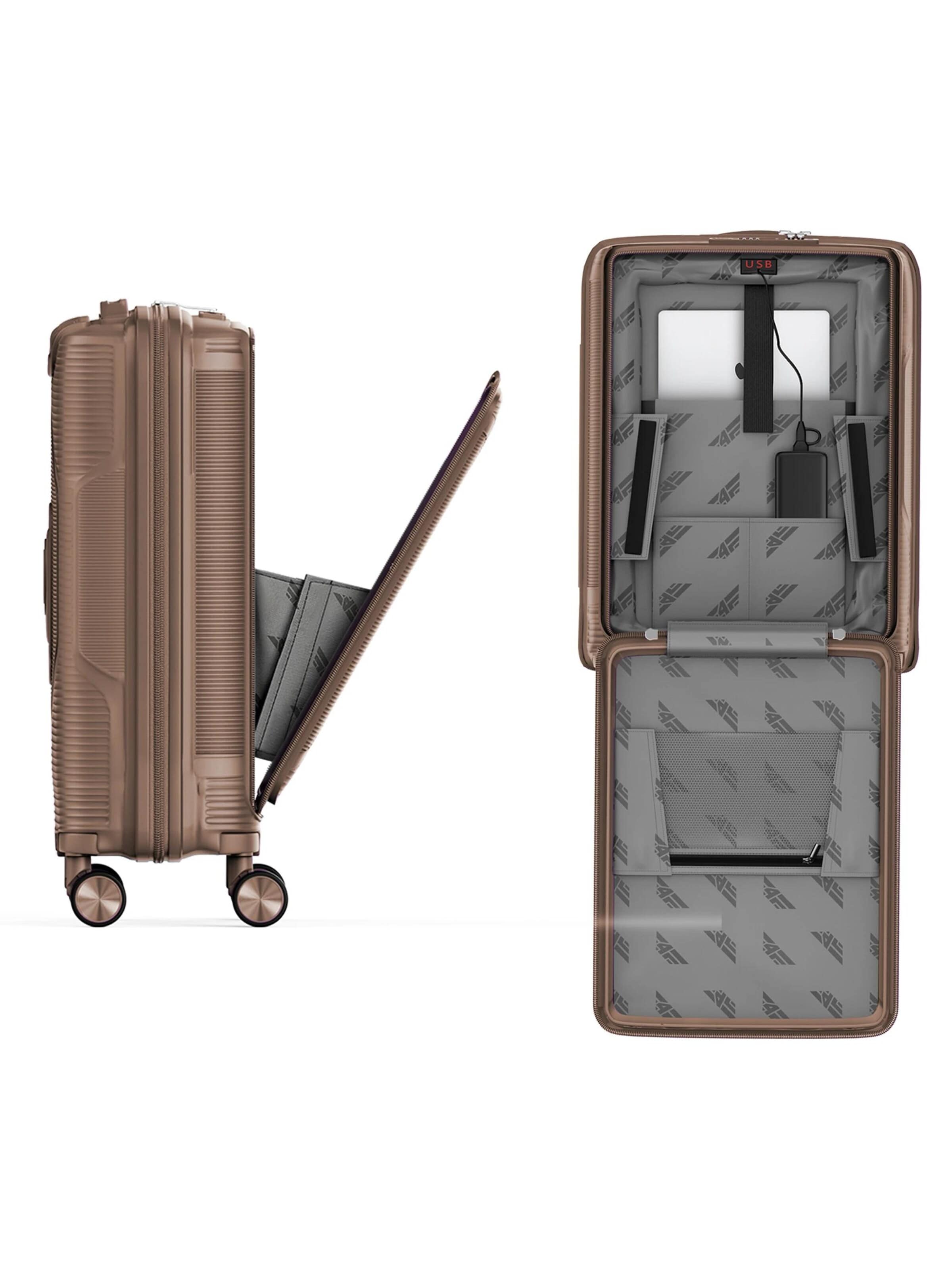 4FLY Suitcase Set 'Linea Lux' in Green