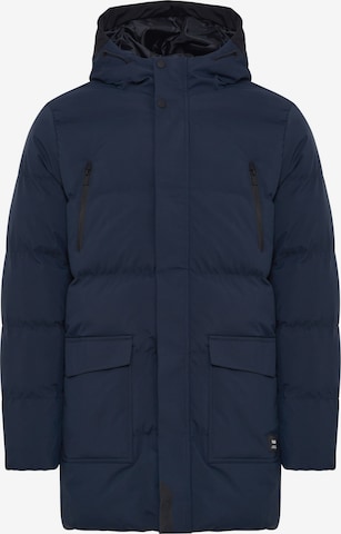 !Solid Winter Jacket in Blue: front