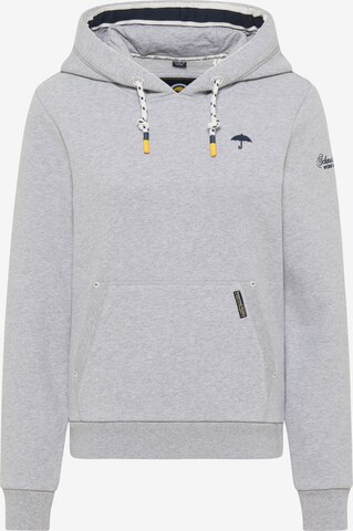 Sweat-shirt Schmuddelwedda en gris : devant