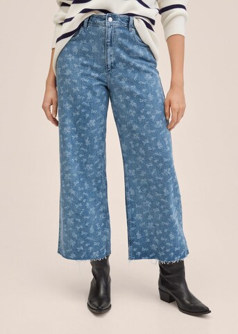 Wide Leg Jean 'carmen' MANGO en bleu : devant