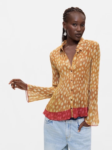 Camicia da donna di Desigual in beige: frontale