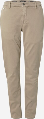 Coupe slim Pantalon chino 'BENNI' REPLAY en beige : devant