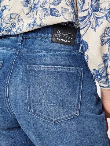 DENHAM Wide leg Jeans 'KEIRA' in Blauw