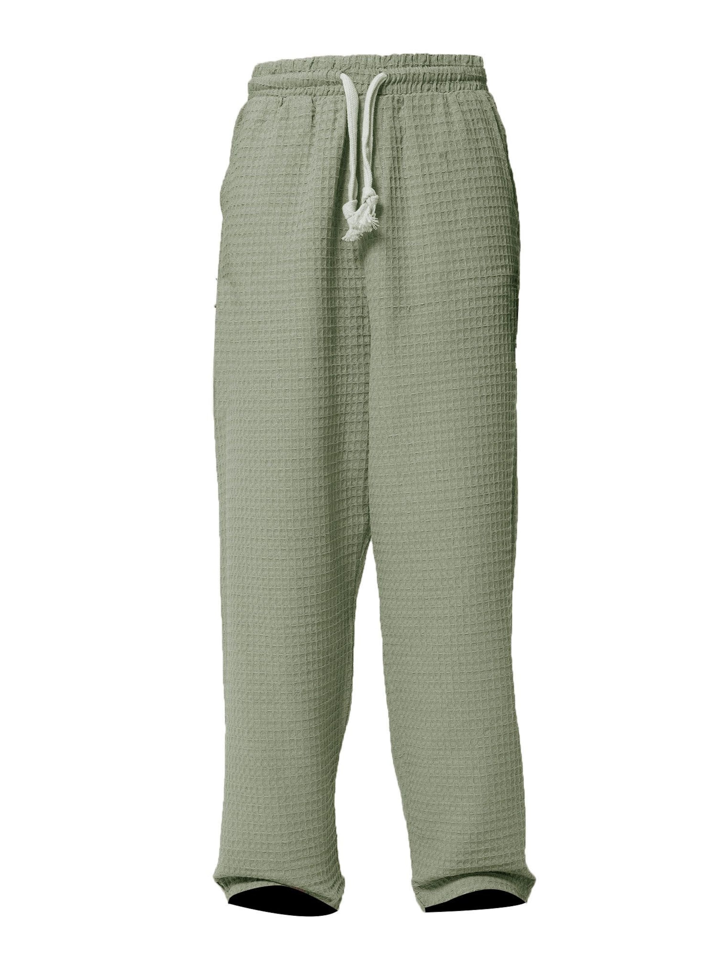 VAMOS CLO Avar lõige Püksid, värv roheline: eest vaates