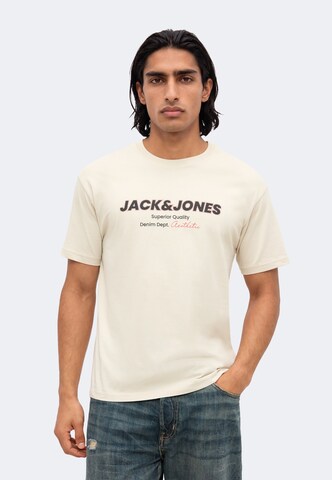 JACK & JONES - Camiseta 'JJABBO' en beige: frente