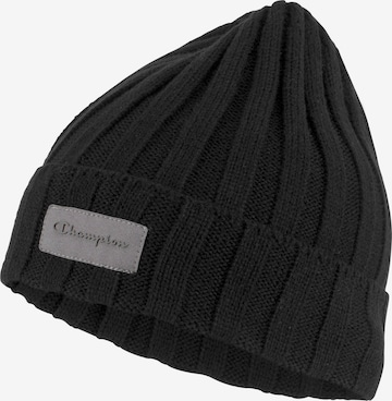 Champion Authentic Athletic Apparel Beanie in Black: front