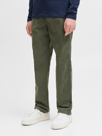 Regular Pantalon Jack & Jones Junior en vert : devant