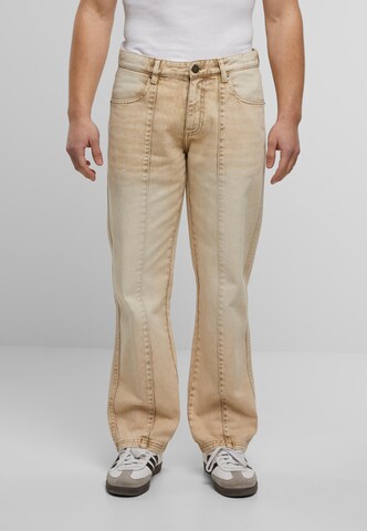 Urban Classics Flared Jeans in Beige