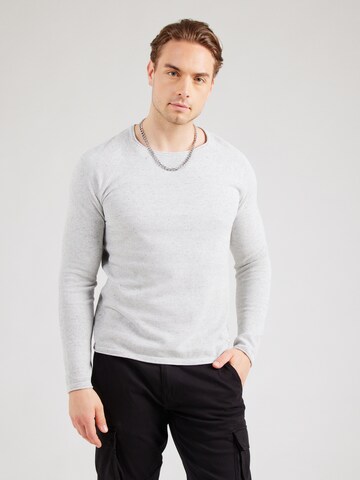 Regular fit Pullover 'JJEHill' di JACK & JONES in grigio: frontale