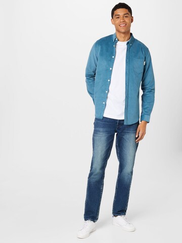 Coupe regular Chemise 'Park' Redefined Rebel en bleu
