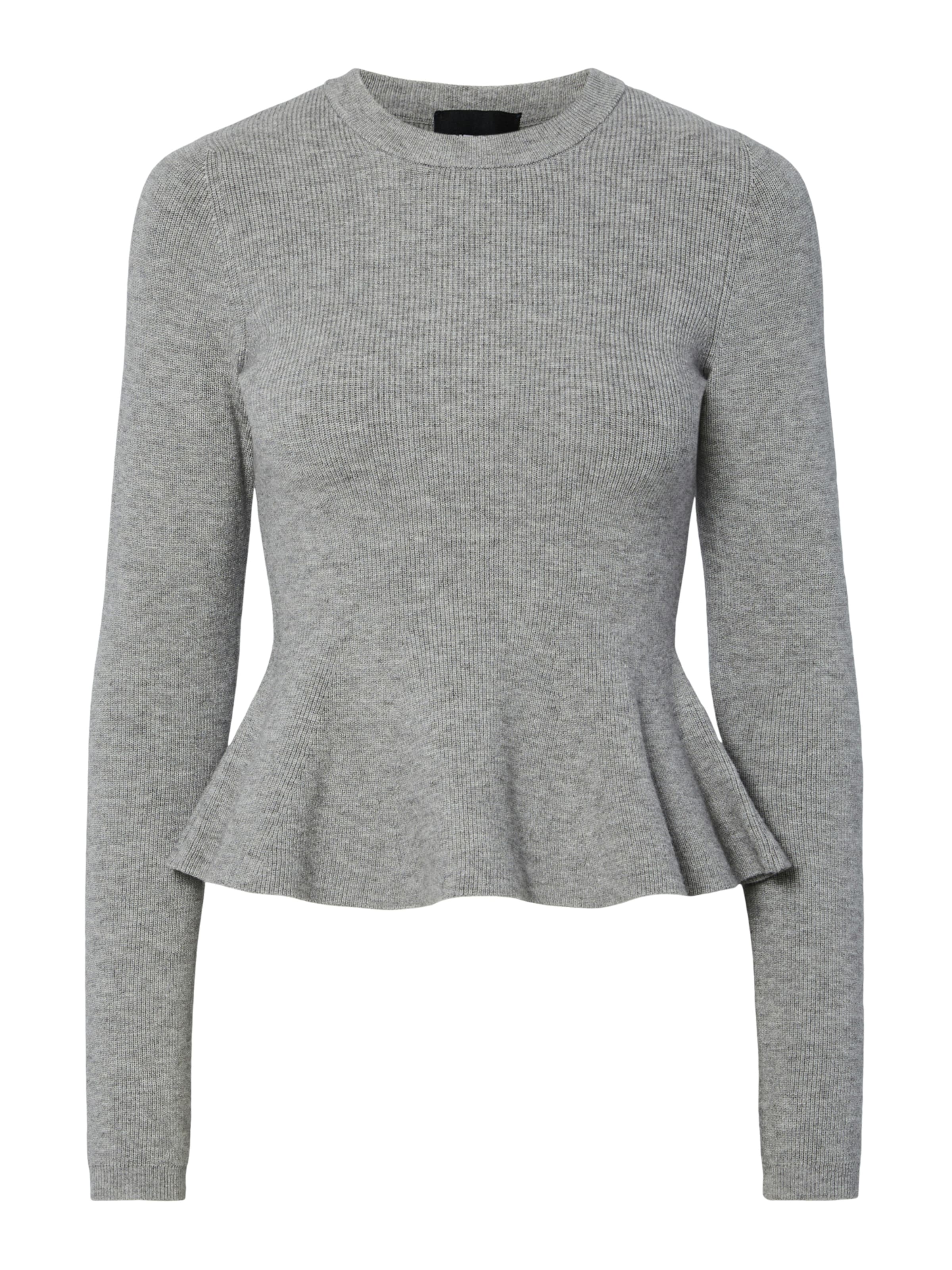 PIECES Pullover 'PCAmma' in Grau: Vorderseite