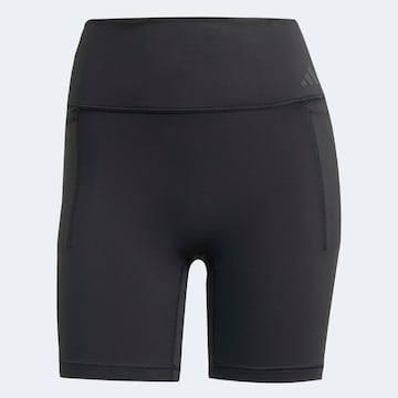 ADIDAS PERFORMANCE Skinny Workout Pants 'Performance' in Black: front