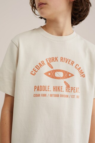 WE Fashion Тениска в бежово