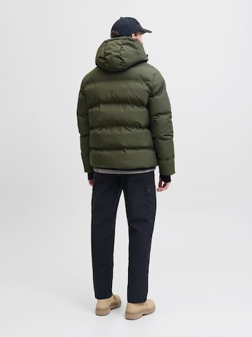 JACK & JONES Zimní bunda 'JCOFusion' – zelená