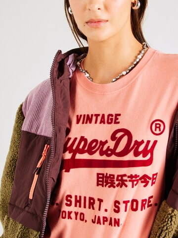 Superdry Тениска в оранжево