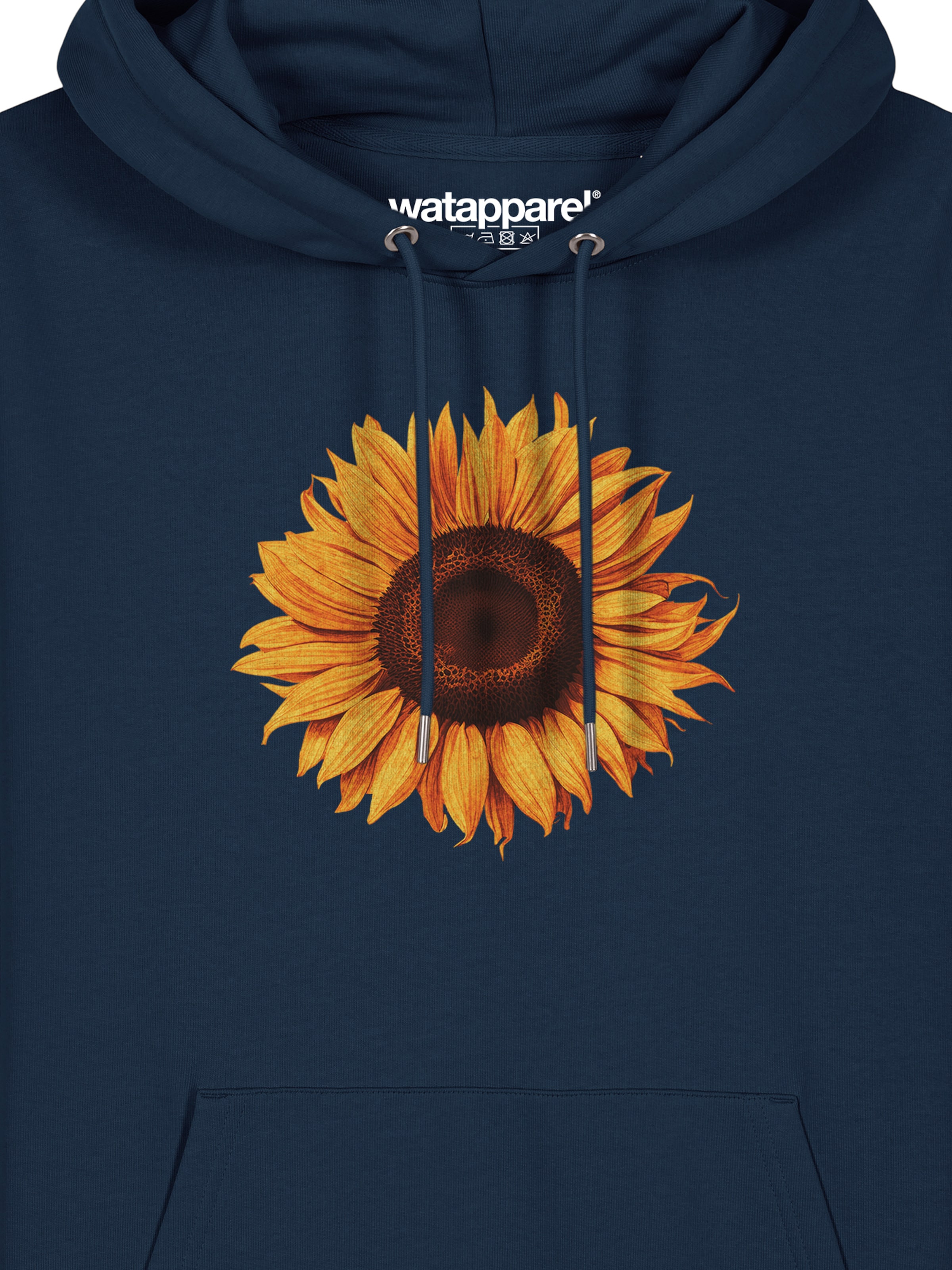 Sweat-shirt ' Sonnenblume ' Watapparel en bleu