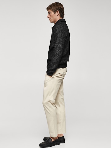 MANGO MAN Tapered Broek 'Prato' in Beige