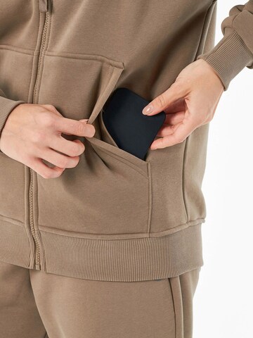 Organication Zip-Up Hoodie in Brown