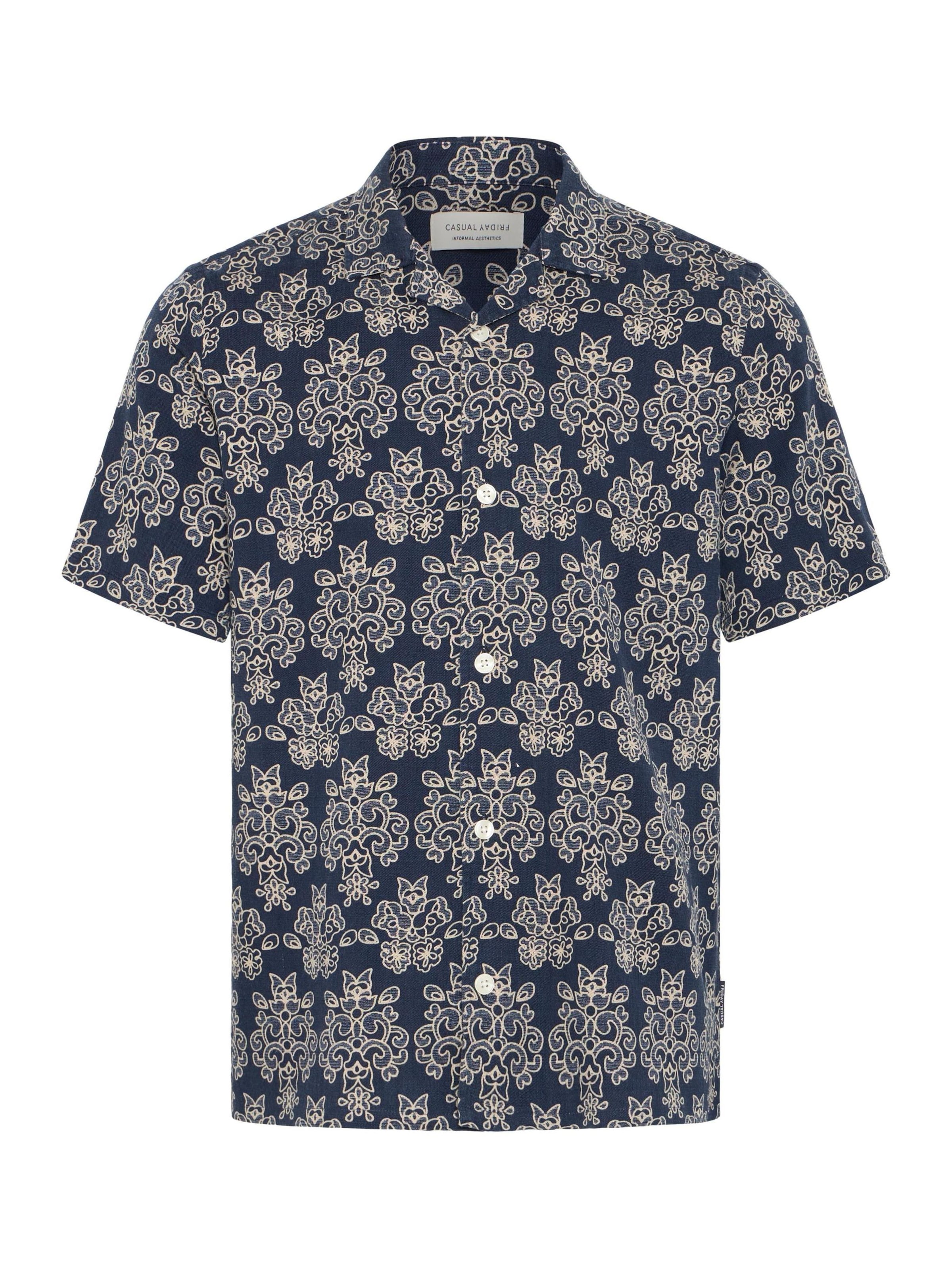 Casual Friday - Ajuste regular Camisa 'CFLindahl' en azul: frente