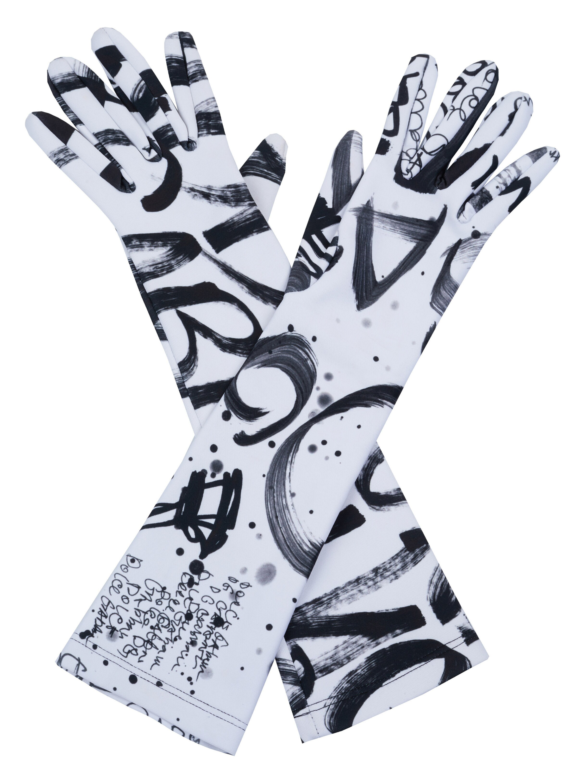 DOLCE & GABBANA Vingerhandschoenen in Wit: voorkant