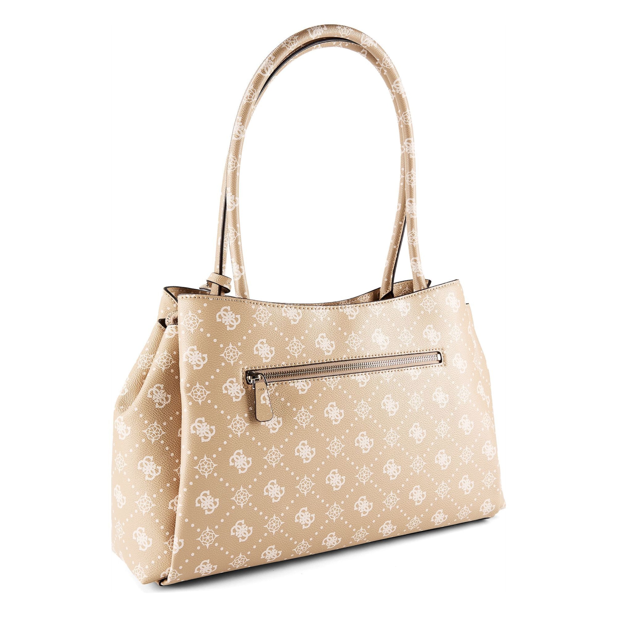 GUESS Schultertasche 'Carrie' in Braun